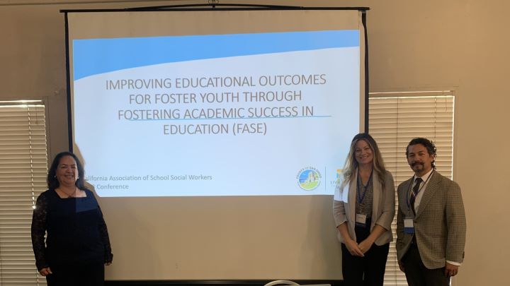 Improving educational outcomes for foster youth Professor Sarah Glass, Professor Amalia Hernandez, and Ernesto Vizcarra