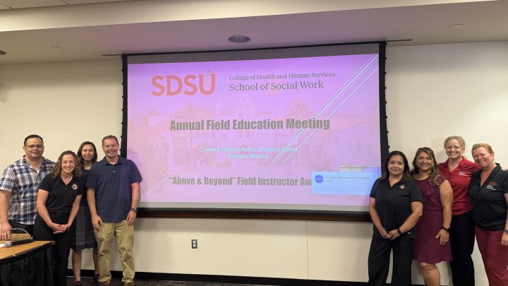 Field Staff Infront of Presentation