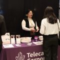 Teleca Agency Booth talking to students
