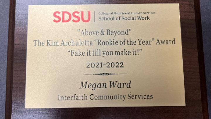 Megan Ward SSW Award