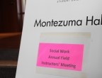 Montezuma Hall Sign
