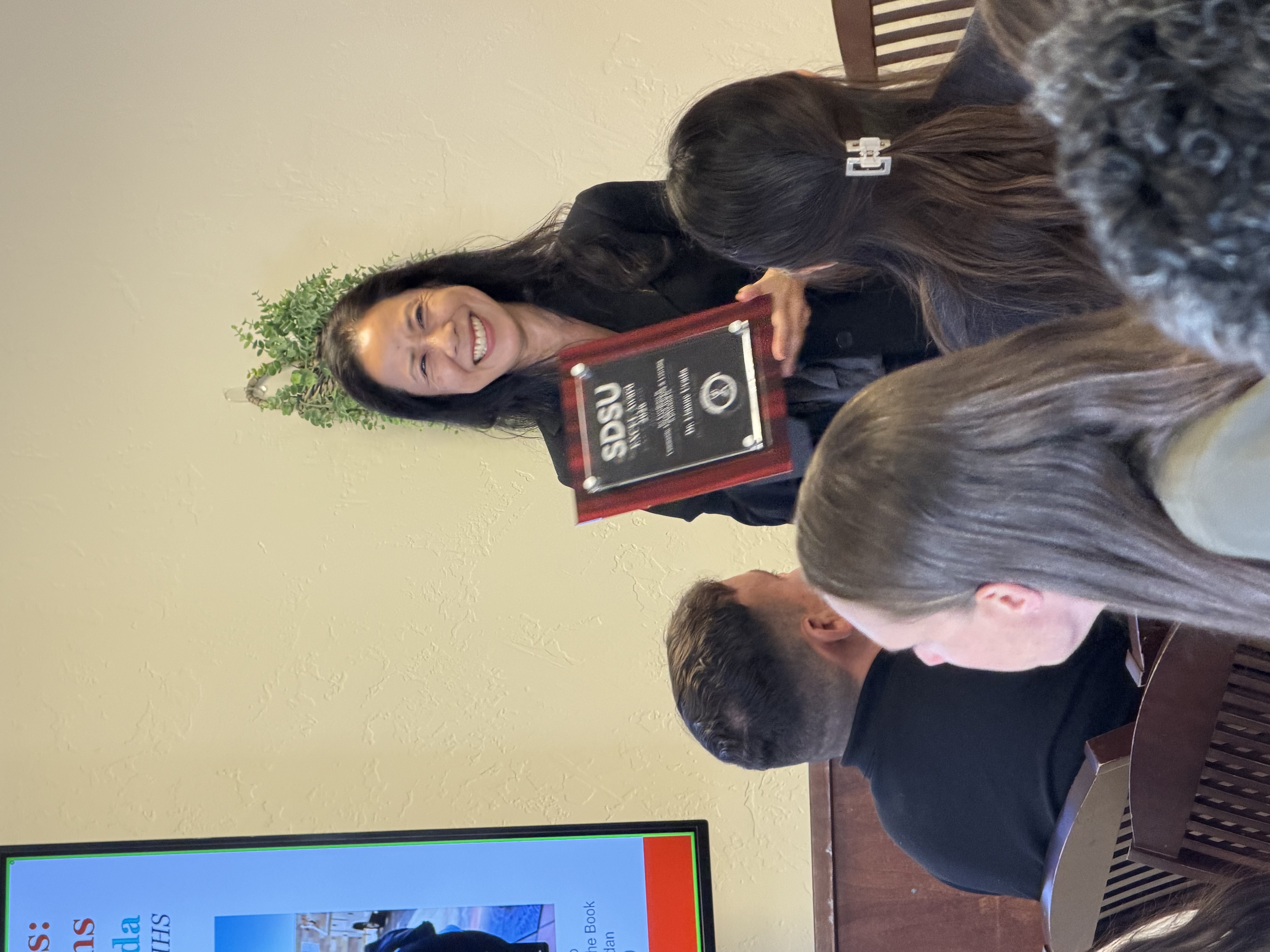Lianne Urada Accepting Award